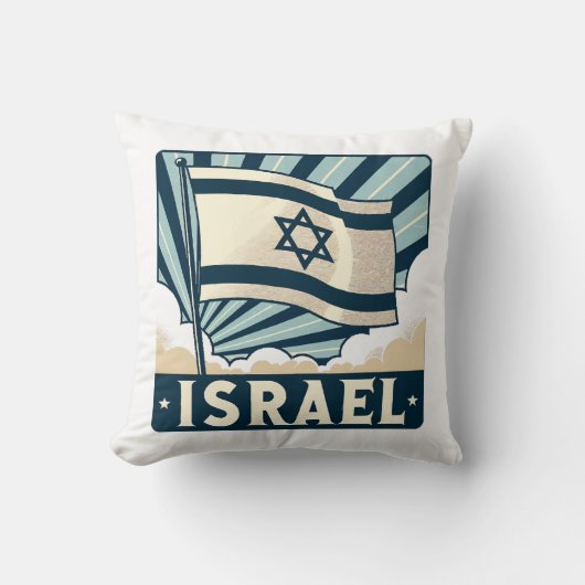 Israel Vintage Travel Poster Kussen (Voorkant)