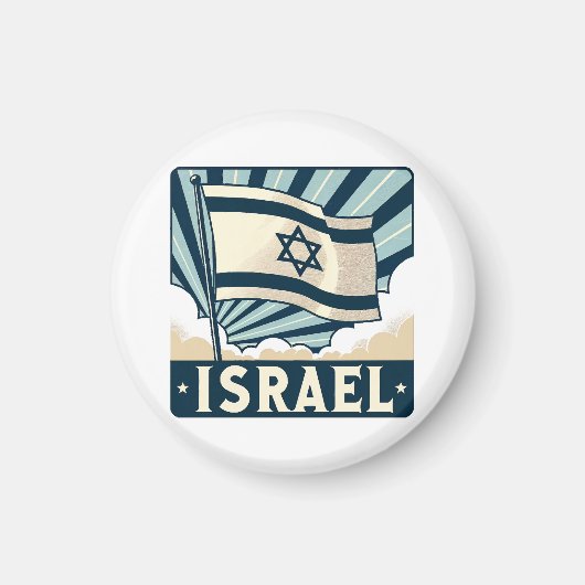 Israel Vintage Travel Poster Magneet (Voorkant)