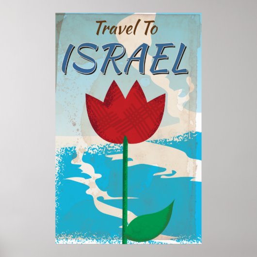 Israël Vintage vakantieposter Poster (Voorkant)