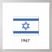 Israël vlag 1967 poster (Voorkant)