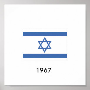 Israël vlag 1967 poster
