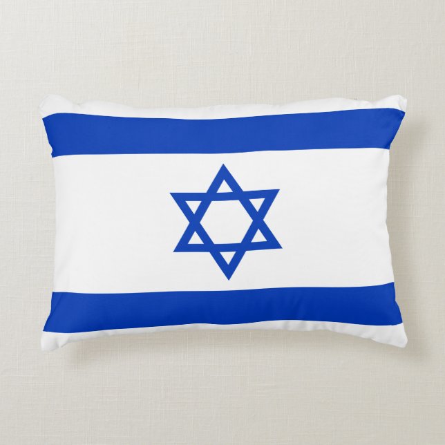 Israël-vlag Accent Kussen (Voorkant)