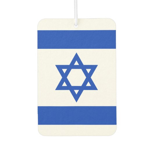 Israël vlag auto luchtverfrisser (Voorkant)