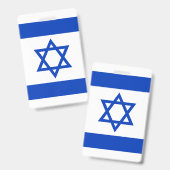 Israël Vlag Badge (Voor- en achterkant)