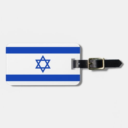 Israël-vlag Bagagelabel (Voorkant horizontaal)
