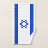 Israël vlag blauw en wit modern bad handdoek (Handdoek)