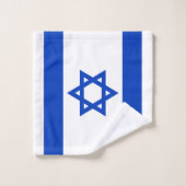 Israël vlag blauw en wit modern bad handdoek (Wasdoekje)