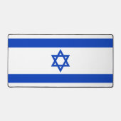 Israël vlag blauw en wit modern bureaumat (Voorkant)