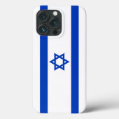Israël vlag blauw en wit modern Case-Mate iPhone case (Achterkant)