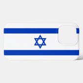 Israël vlag blauw en wit modern Case-Mate iPhone case (Achterkant (horizontaal))
