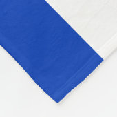 Israël vlag blauw en wit modern patriottisch fleece deken (Hoek)