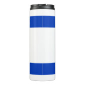 Israël vlag blauw en wit modern patriottisch thermosbeker (Achterkant)