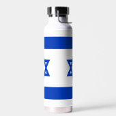 Israël vlag blauw en wit modern patriottisch waterfles (Links)