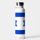 Israël vlag blauw en wit modern patriottisch waterfles (Rechts)