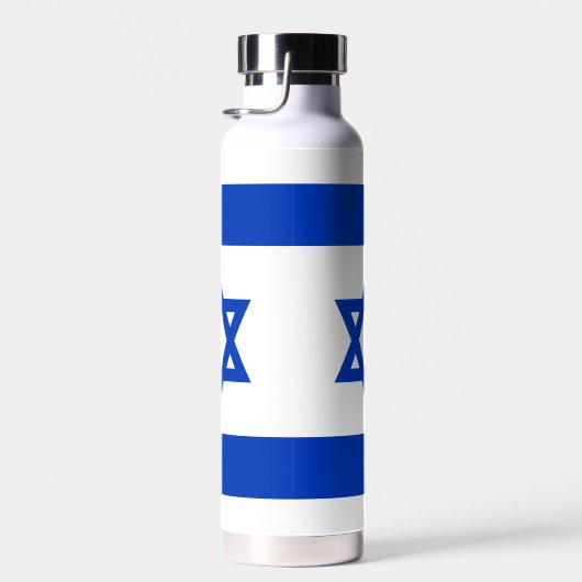 Israël vlag blauw en wit modern patriottisch waterfles (Rechts)