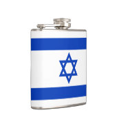 Israël vlag blauw en wit patriottisch modern heupfles (Rechts)