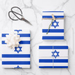 Israël vlag blauw en wit ster van David patroon Inpakpapier Vel<br><div class="desc">Israël vlag blauw en wit ster van David modern patroon patriottische gift Wrapping Paper Sheets. Israëlische vlag. Dit inpakpapier is geweldig voor Chanoeka,  Chanoeka,  bar mitswa,  bat mitswa,  Shabbat en joodse Feestdagen.</div>