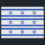 Israël vlag blauw en wit ster van David patroon Tissuepapier<br><div class="desc">Israël vlag blauw en wit ster van David modern patroon patriottische gift Wrapping tissuepapier. Geweldig voor Chanoeka. Israëlische vlag.</div>
