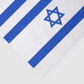 Israël vlag blauw en wit ster van David patroon Tissuepapier (Detail)