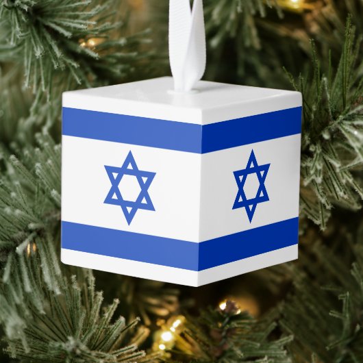 Israël vlag blauw wit modern Chanoeka Chrismukkah Decoratie (Boom)