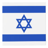 Israël vlag blauw wit modern kubus (Rechts)