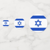 Israël vlag blauw wit modern patriottisch patroon confetti (Voorkanten)