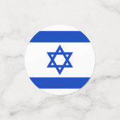 Israël vlag blauw wit modern patriottisch patroon confetti (Kleine voorkant)