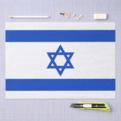 Israël vlag blauw wit modern patriottisch patroon tissuepapier (Craft)