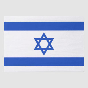 Israël vlag blauw wit modern patriottisch patroon tissuepapier