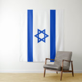Israël vlag blauwe Ster van David Wandkleed (In situ)
