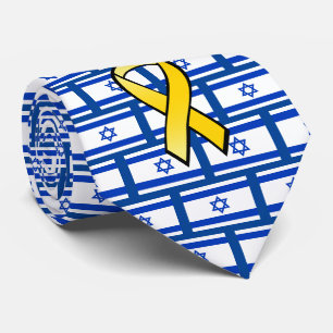 Israël Vlag Breng Ze Thuis Bevrijd de Gijzelaars Stropdas