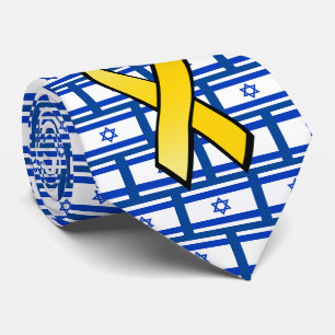 Israël Vlag Breng Ze Thuis Bevrijd de Gijzelaars Stropdas