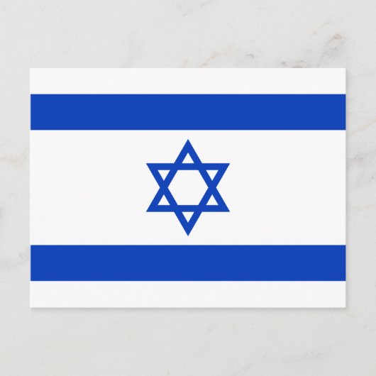 Israël-vlag Briefkaart (Voorkant)