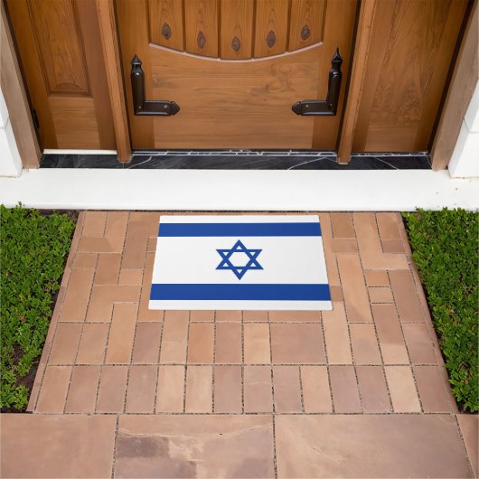 Israël vlag deurmat voor thuis of zaken (Buiten)