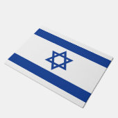Israël vlag deurmat voor thuis of zaken (Schuin)