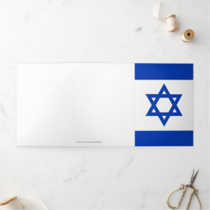 Israël vlag drieluik kaart