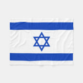 Israël-vlag Fleece Deken (Voorkant (Horizontaal))