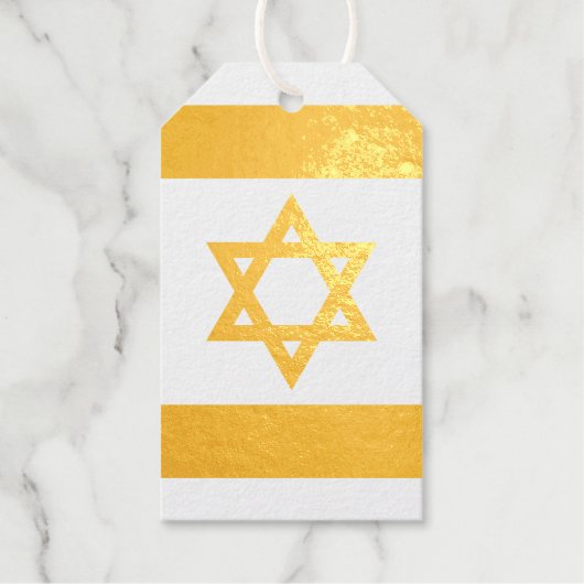 Israël vlag Folie Favor Tag (Voorkant)