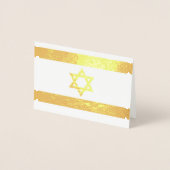 Israël vlag Folie Favor Tag Kaarten (Voorkant)