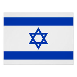 Israël vlag glanzend perfect poster