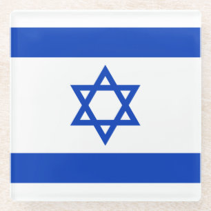 Israël-vlag Glazen Onderzetter