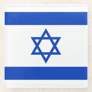 Israël-vlag Glazen Onderzetter