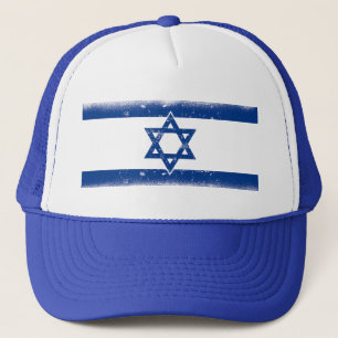 Israël Vlag Grungge Trucker Pet