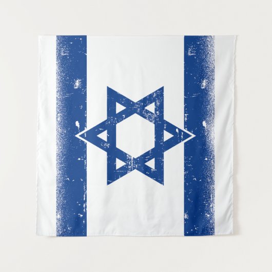 Israël Vlag Grungge Wandkleed (Voorkant (horizontaal))