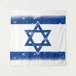 Israël Vlag Grungge Wandkleed