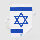 Israël vlag handdoek, Israël monogrammed / golf ha Golfhanddoek (Insitu)