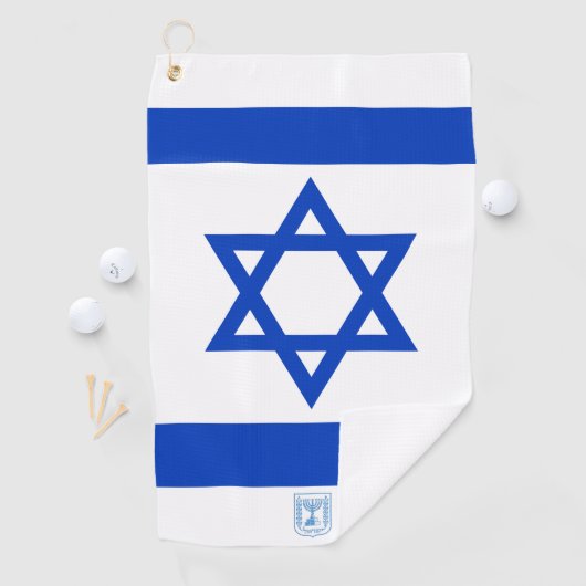 Israël vlag handdoek, Israël monogrammed / golf ha Golfhanddoek (Insitu)