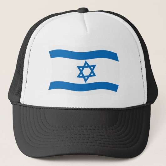 Israël Vlag Hoed Trucker Pet (Voorkant)