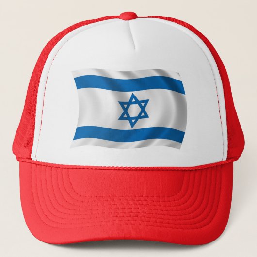 Israël Vlag Hoed Trucker Pet (Voorkant)