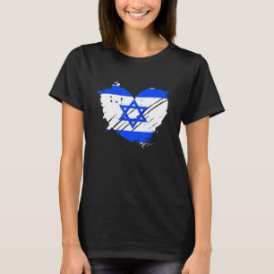 Israël vlag ik hou van Israël het is in mijn DNA v T-shirt